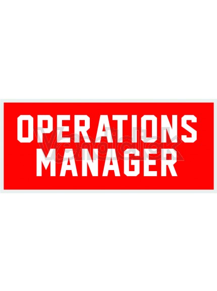 Patch Ricamo Operations Manager RDN