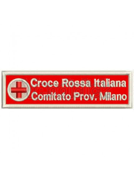 Patch Ricamo Nominativo Croce Rossa Italiana